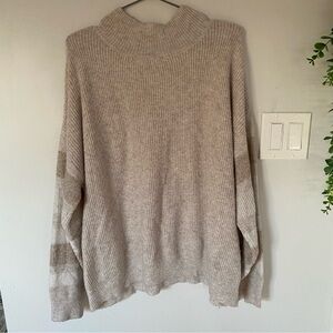 Nine West Cream Cowl Neck Sweater Size XL
